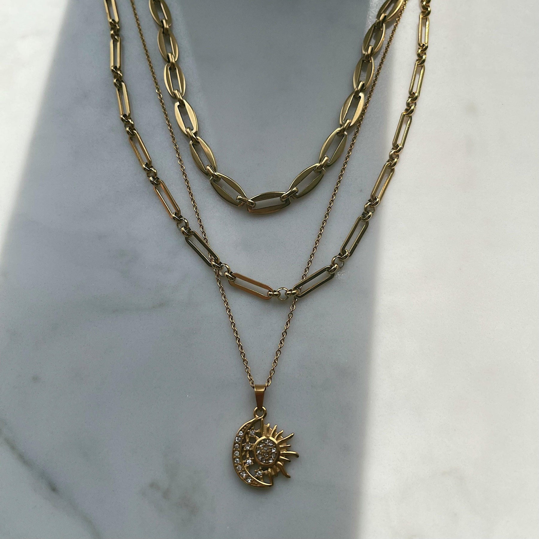 Urbanti Stainless Steel Axel Chain Choker / Necklace