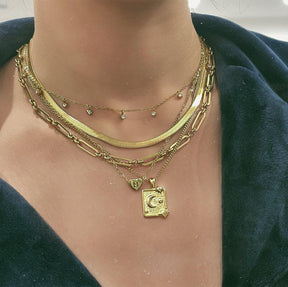 Urbanti Stainless Steel Axel Chain Choker / Necklace