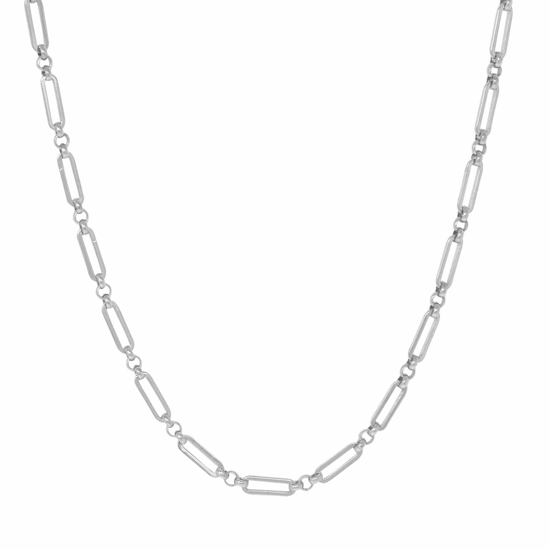 Urbanti Stainless Steel Axel Chain Choker / Necklace Silver / Choker