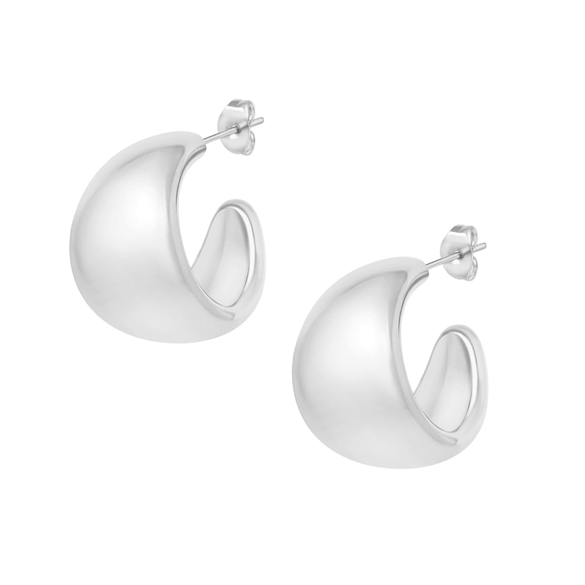 Urbanti Stainless Steel Java Hoop Earrings