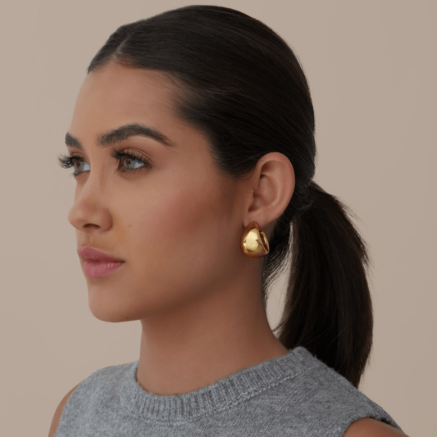 Urbanti Stainless Steel Java Hoop Earrings