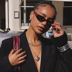 Urbanti Stainless Steel Beau Heart Locket Necklace