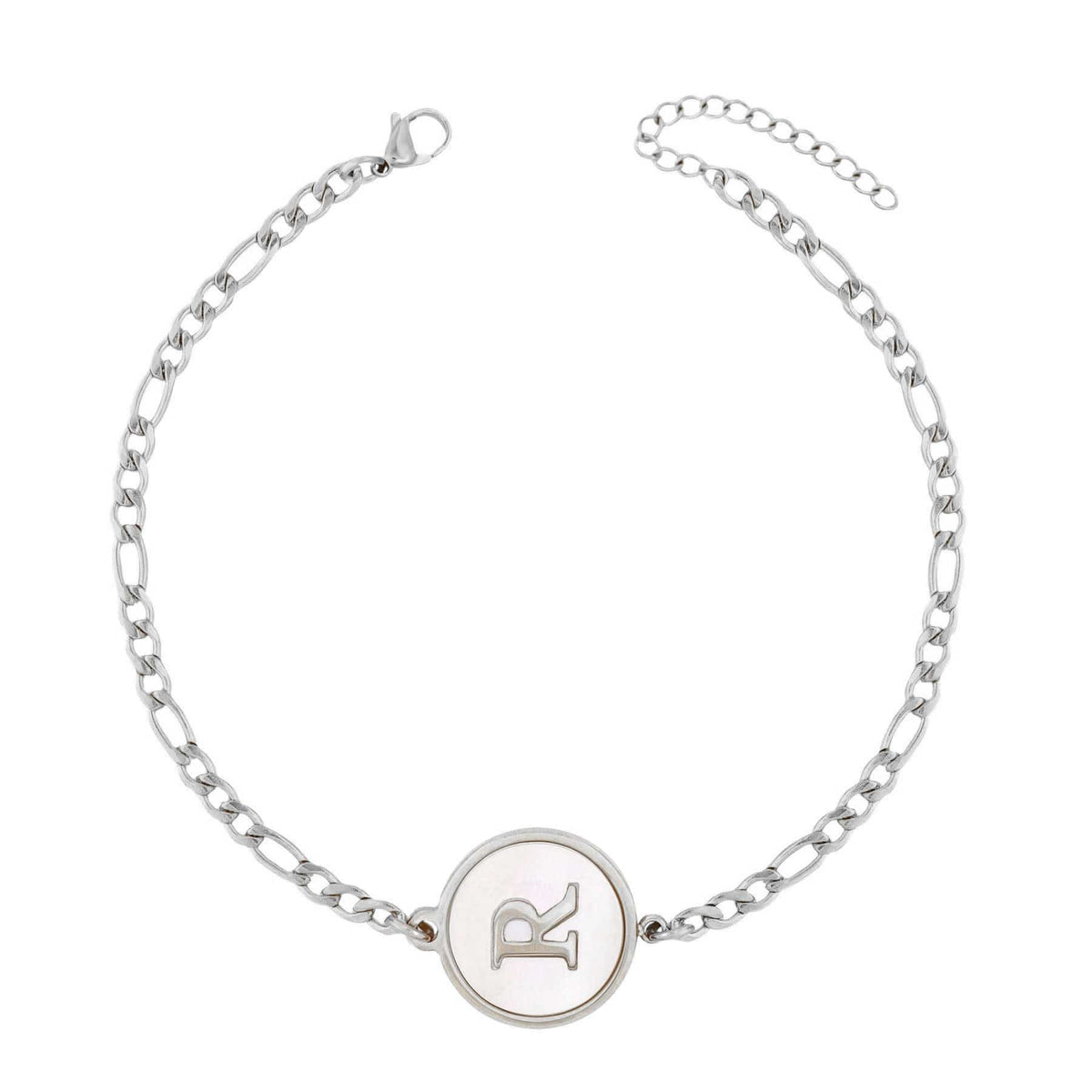 Urbanti Stainless Steel Bermuda Initial Bracelet Silver / A