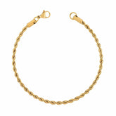 Urbanti Stainless Steel Beverley Rope Bracelet Gold / Small