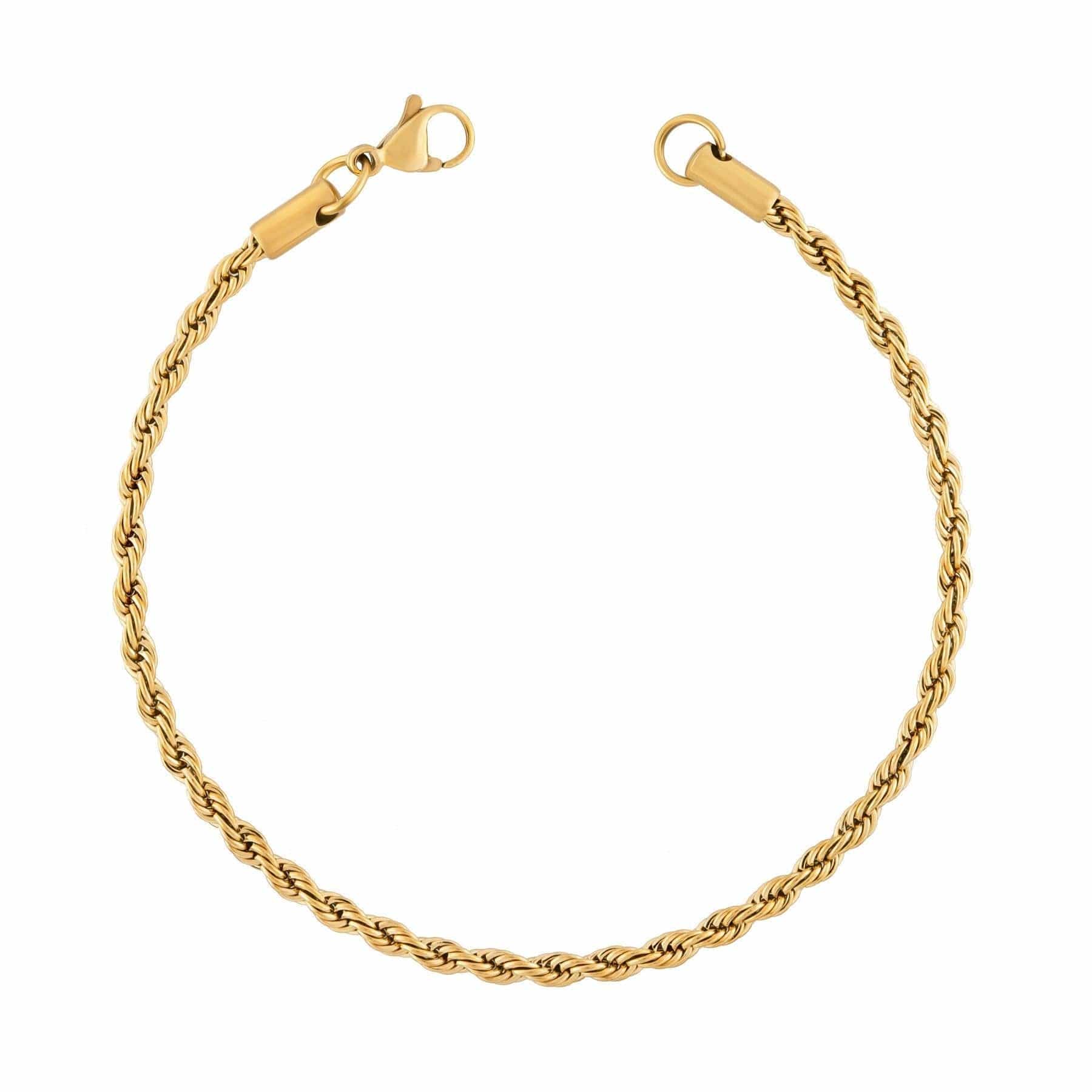Urbanti Stainless Steel Beverley Rope Bracelet Gold / Small
