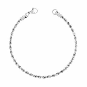 Urbanti Stainless Steel Beverley Rope Bracelet Silver / Small