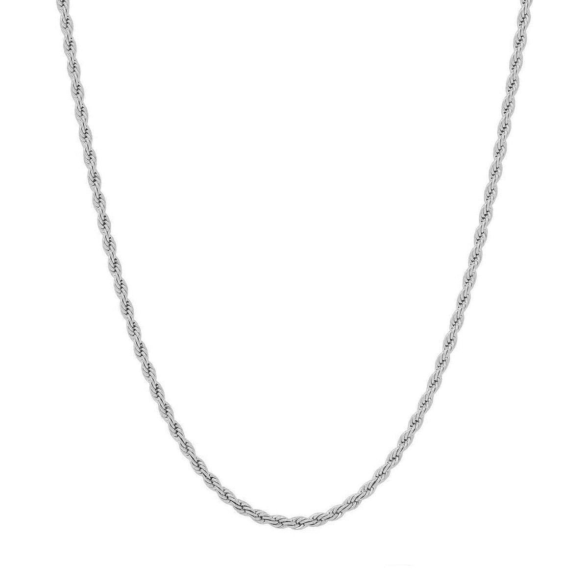 Urbanti Stainless Steel Beverley Rope Choker / Necklace Silver / Necklace