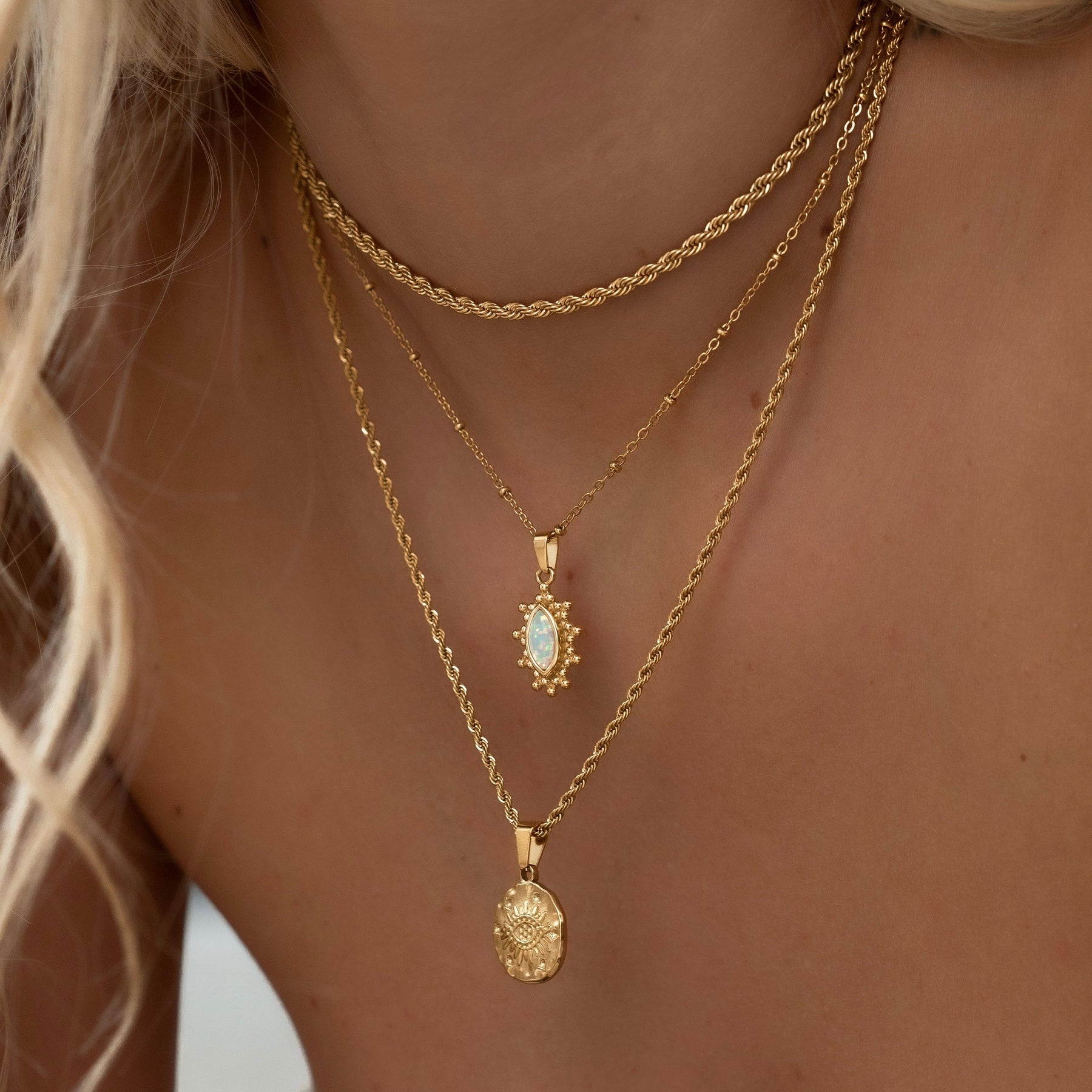 Urbanti Stainless Steel Beverley Rope Choker / Necklace