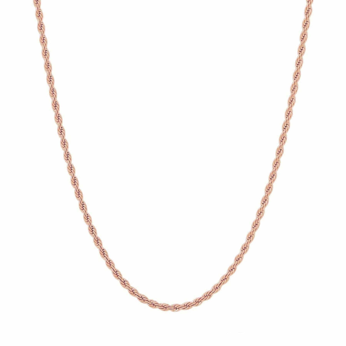 Urbanti Stainless Steel Beverley Rope Choker / Necklace Rose Gold / Choker
