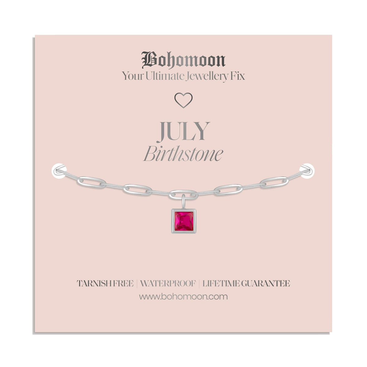 Urbanti Stainless Steel Birthstone Bracelet