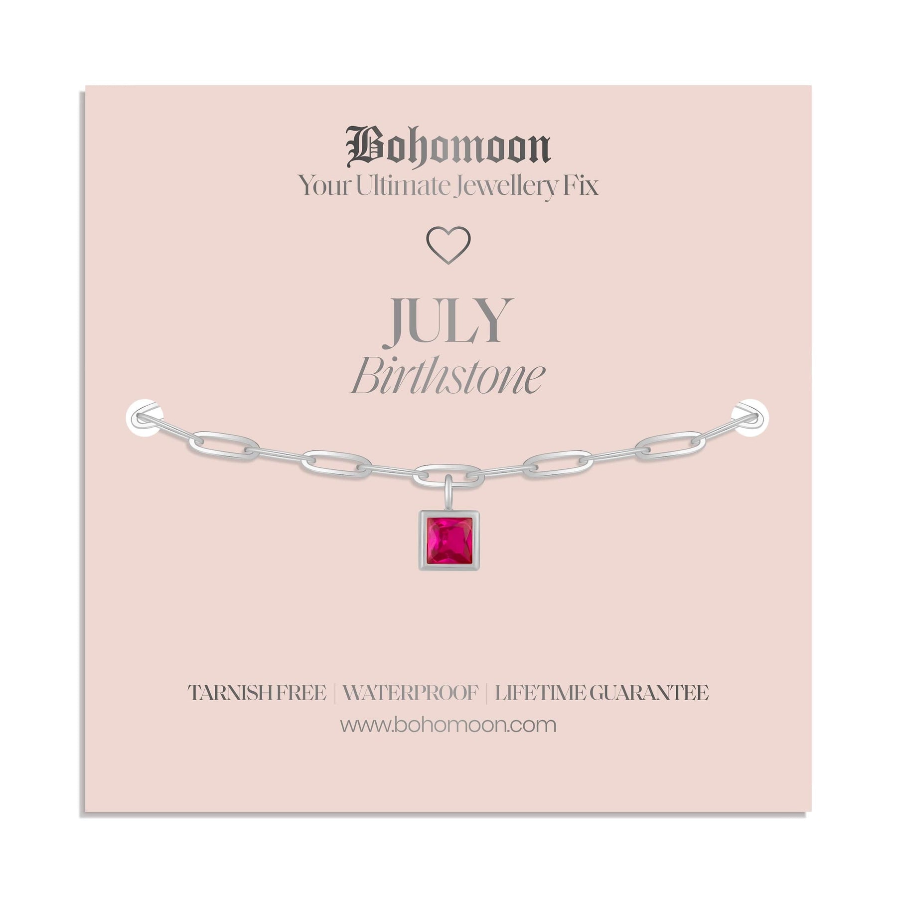 Urbanti Stainless Steel Birthstone Bracelet