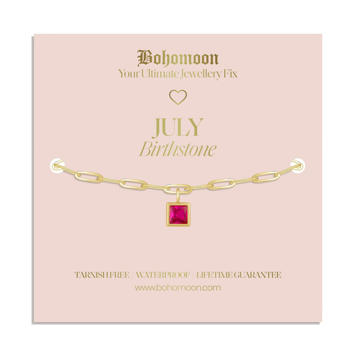 Urbanti Stainless Steel Birthstone Bracelet