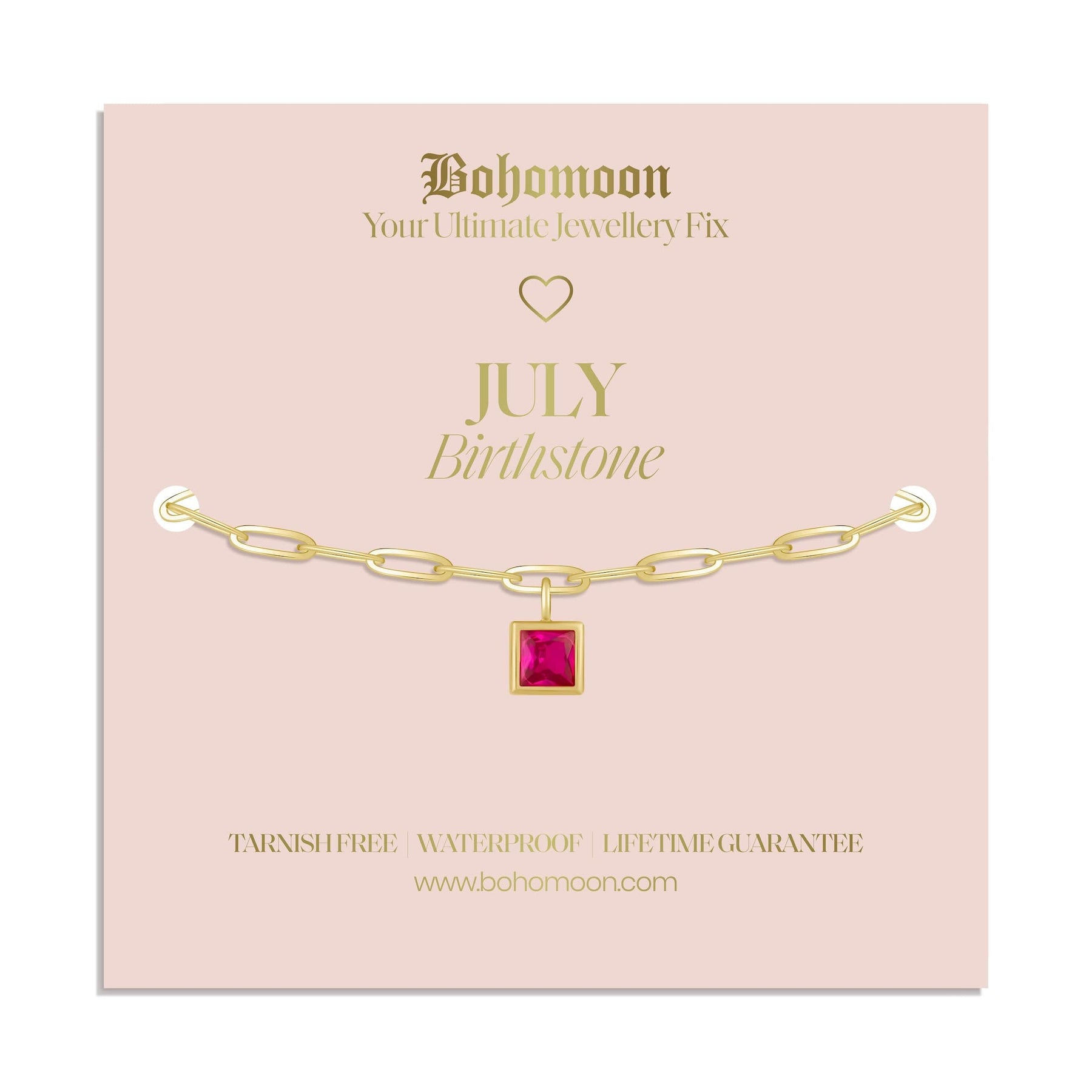 Urbanti Stainless Steel Birthstone Bracelet