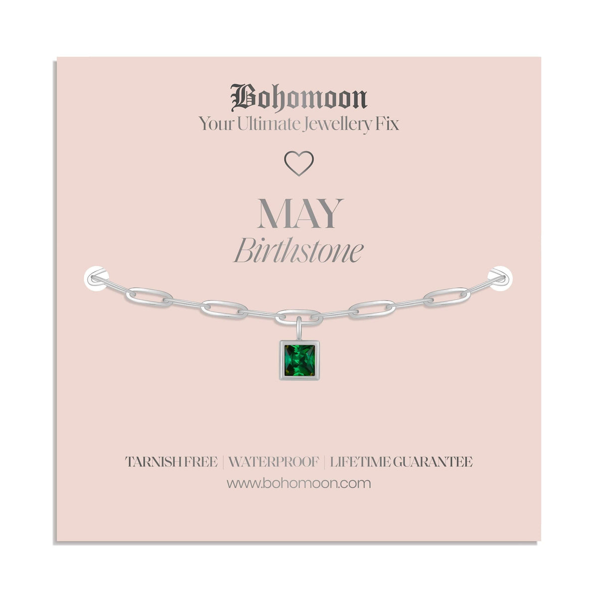 Urbanti Stainless Steel Birthstone Bracelet