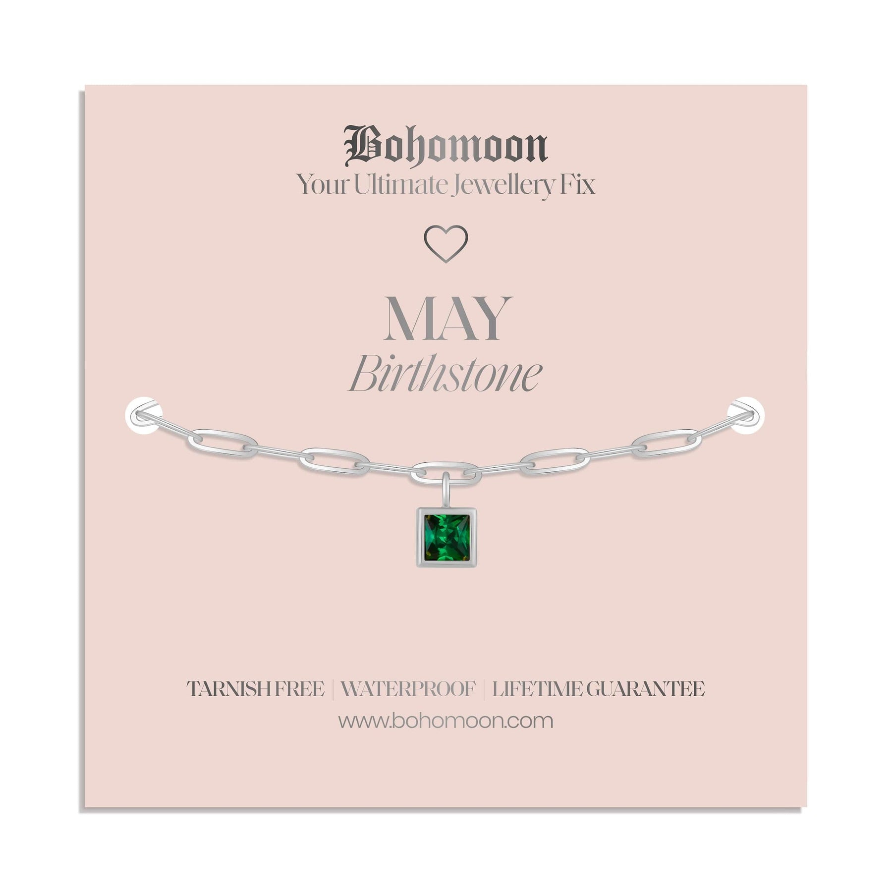 Urbanti Stainless Steel Birthstone Bracelet