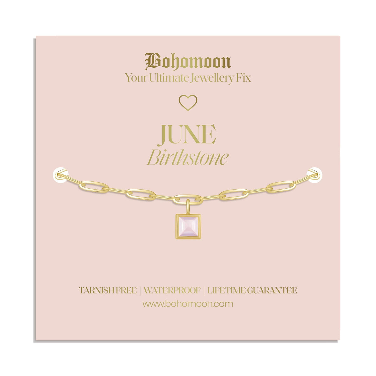 Urbanti Stainless Steel Birthstone Bracelet