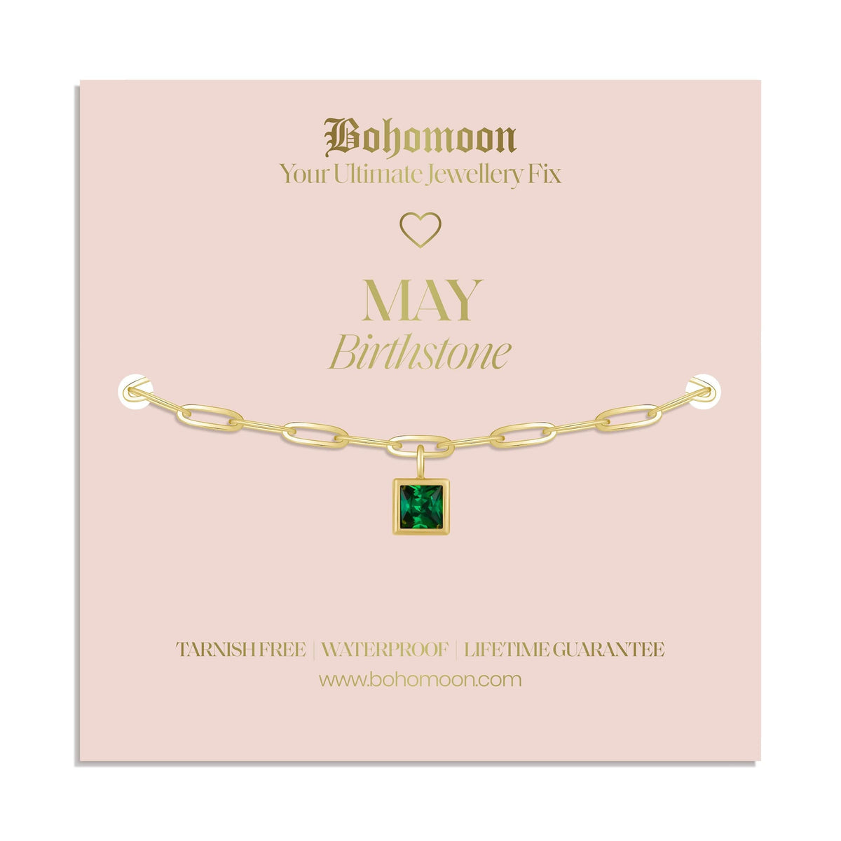 Urbanti Stainless Steel Birthstone Bracelet