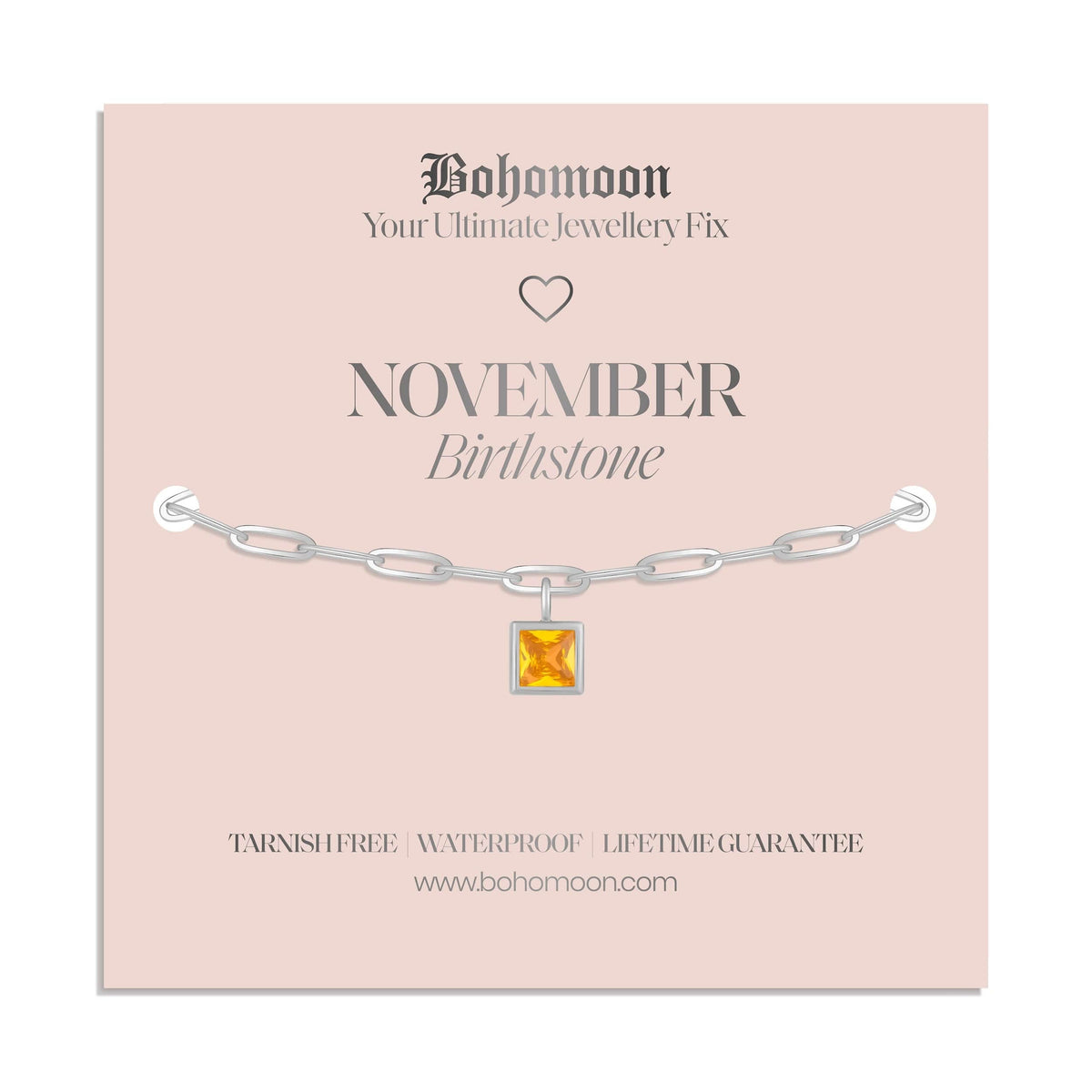 Urbanti Stainless Steel Birthstone Bracelet