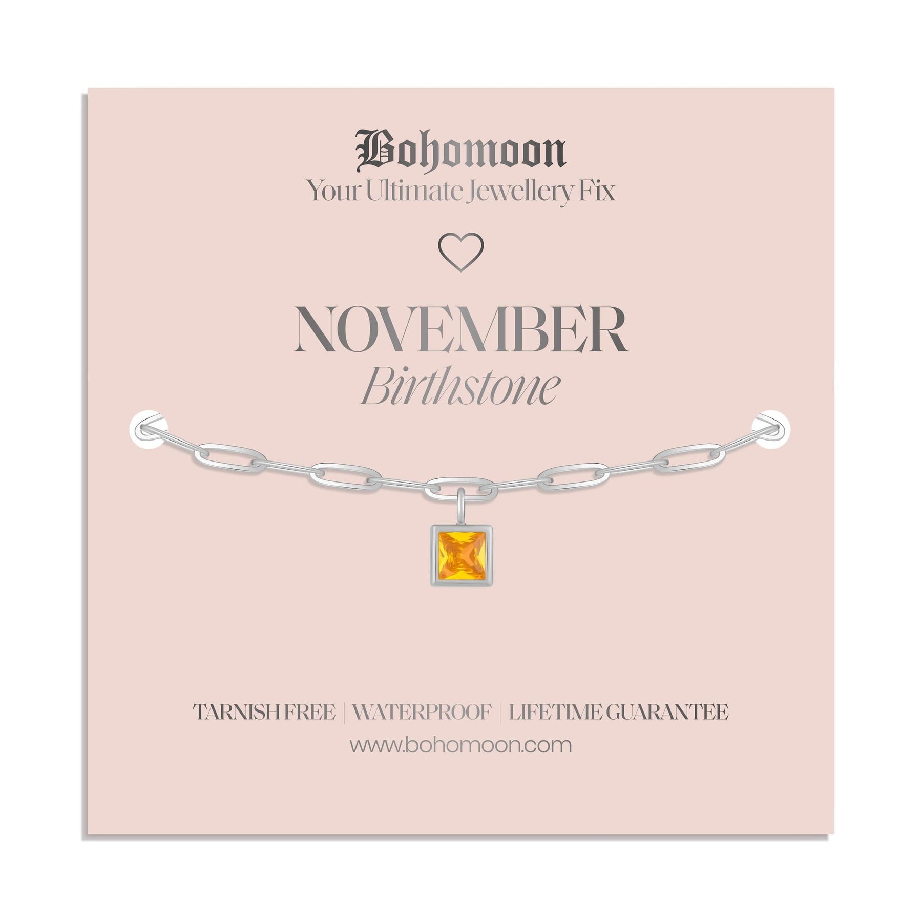 Urbanti Stainless Steel Birthstone Bracelet