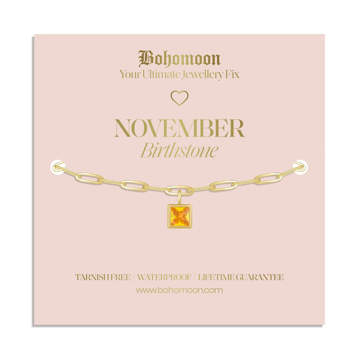 Urbanti Stainless Steel Birthstone Bracelet