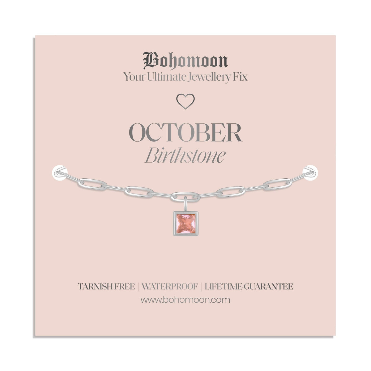 Urbanti Stainless Steel Birthstone Bracelet