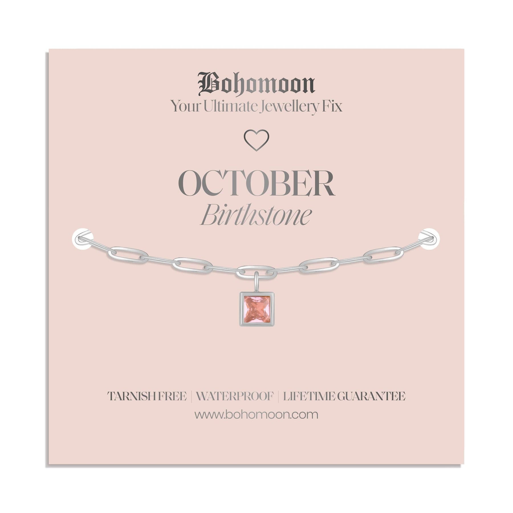 Urbanti Stainless Steel Birthstone Bracelet