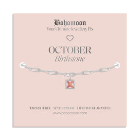 Urbanti Stainless Steel Birthstone Bracelet