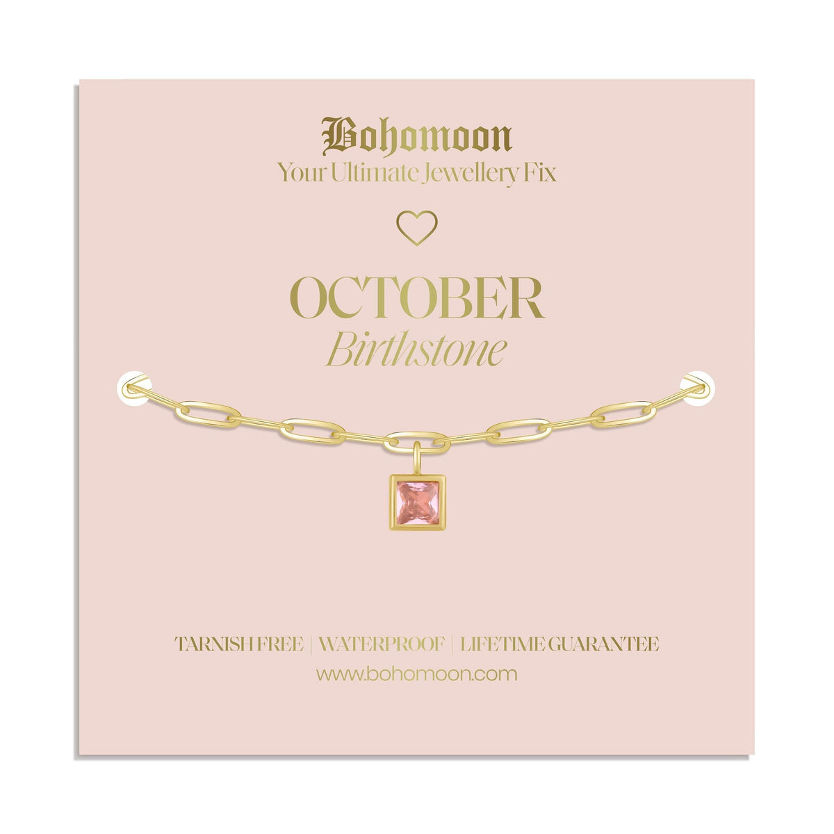 Urbanti Stainless Steel Birthstone Bracelet