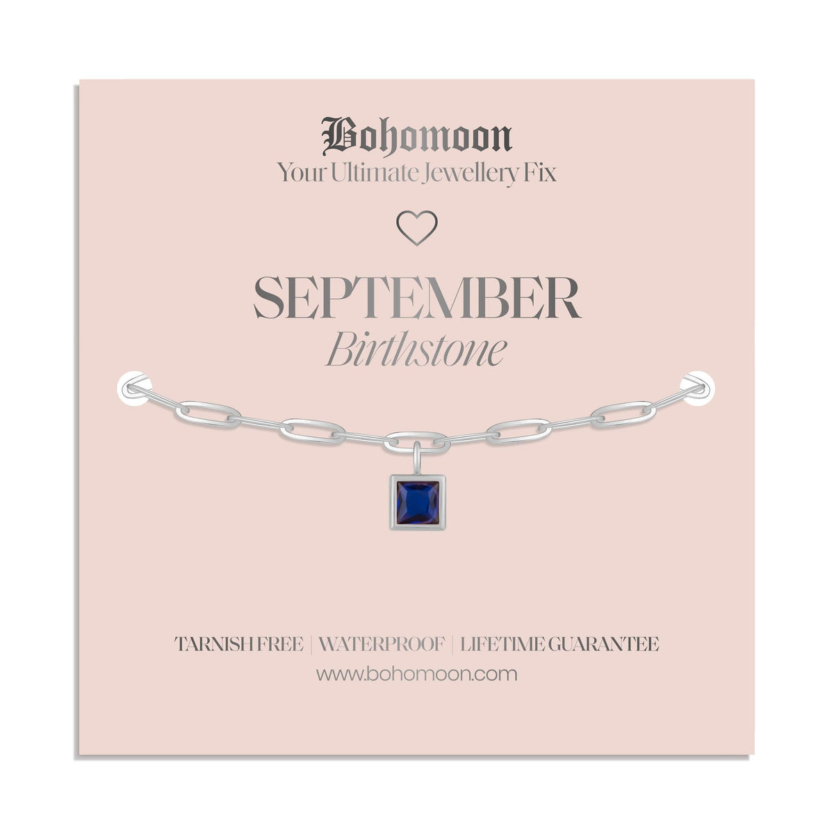 Urbanti Stainless Steel Birthstone Bracelet