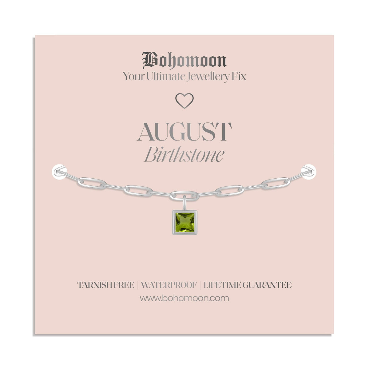 Urbanti Stainless Steel Birthstone Bracelet