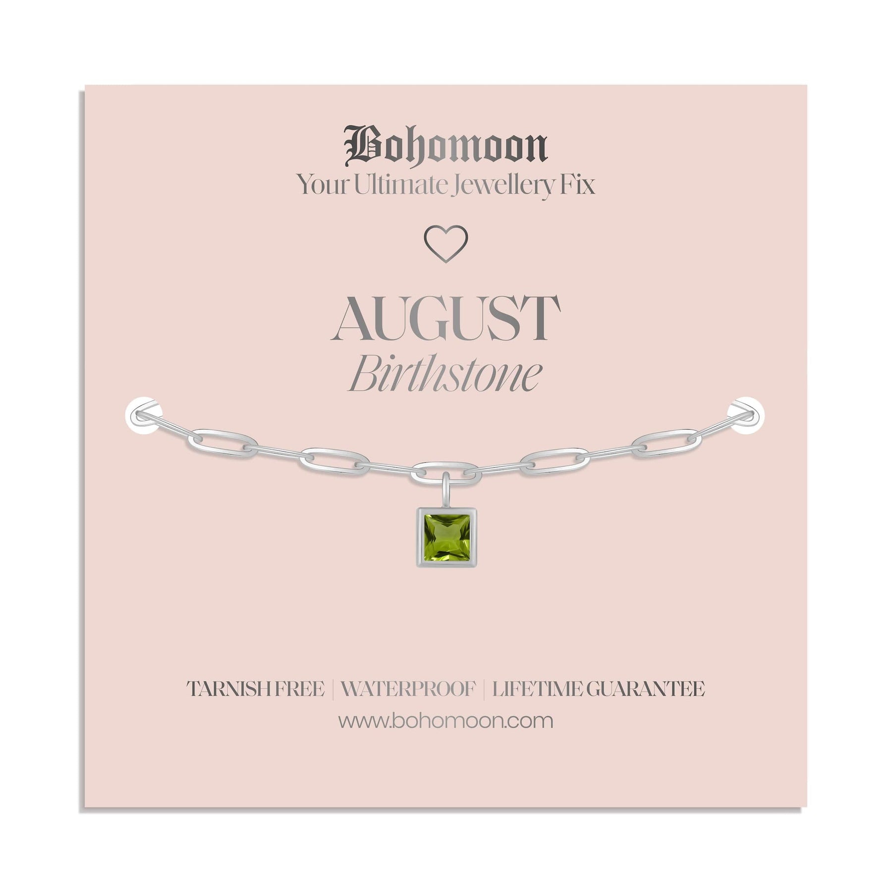 Urbanti Stainless Steel Birthstone Bracelet