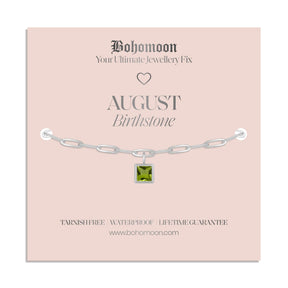 Urbanti Stainless Steel Birthstone Bracelet