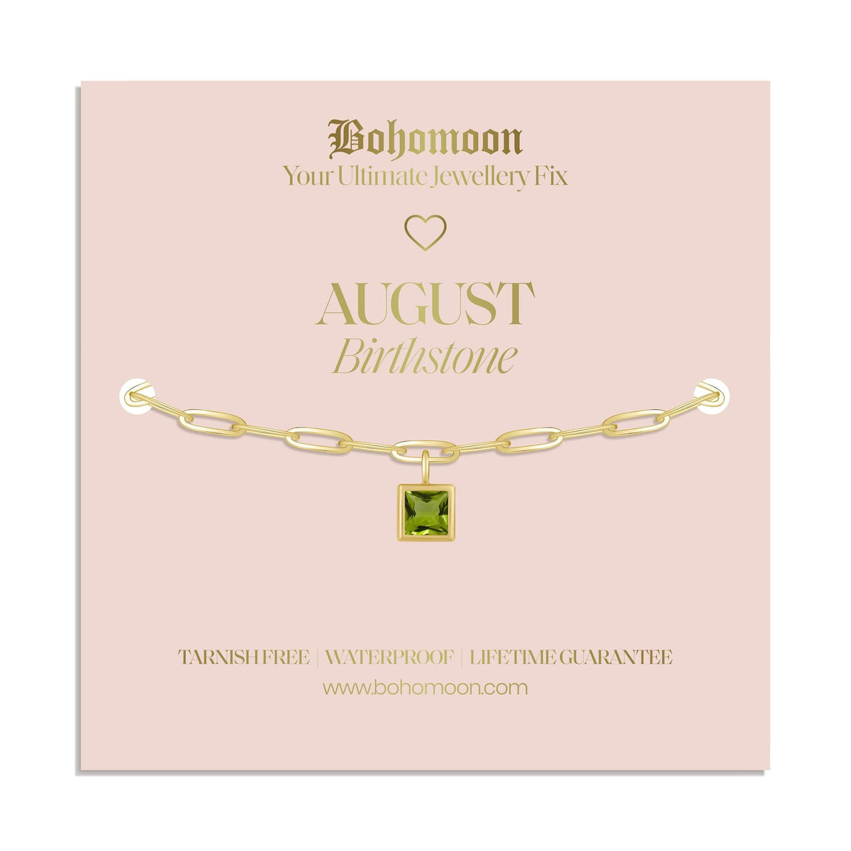 Urbanti Stainless Steel Birthstone Bracelet