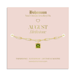 Urbanti Stainless Steel Birthstone Bracelet