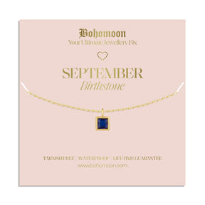 Urbanti Stainless Steel Birthstone Necklace