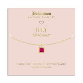 Urbanti Stainless Steel Birthstone Necklace