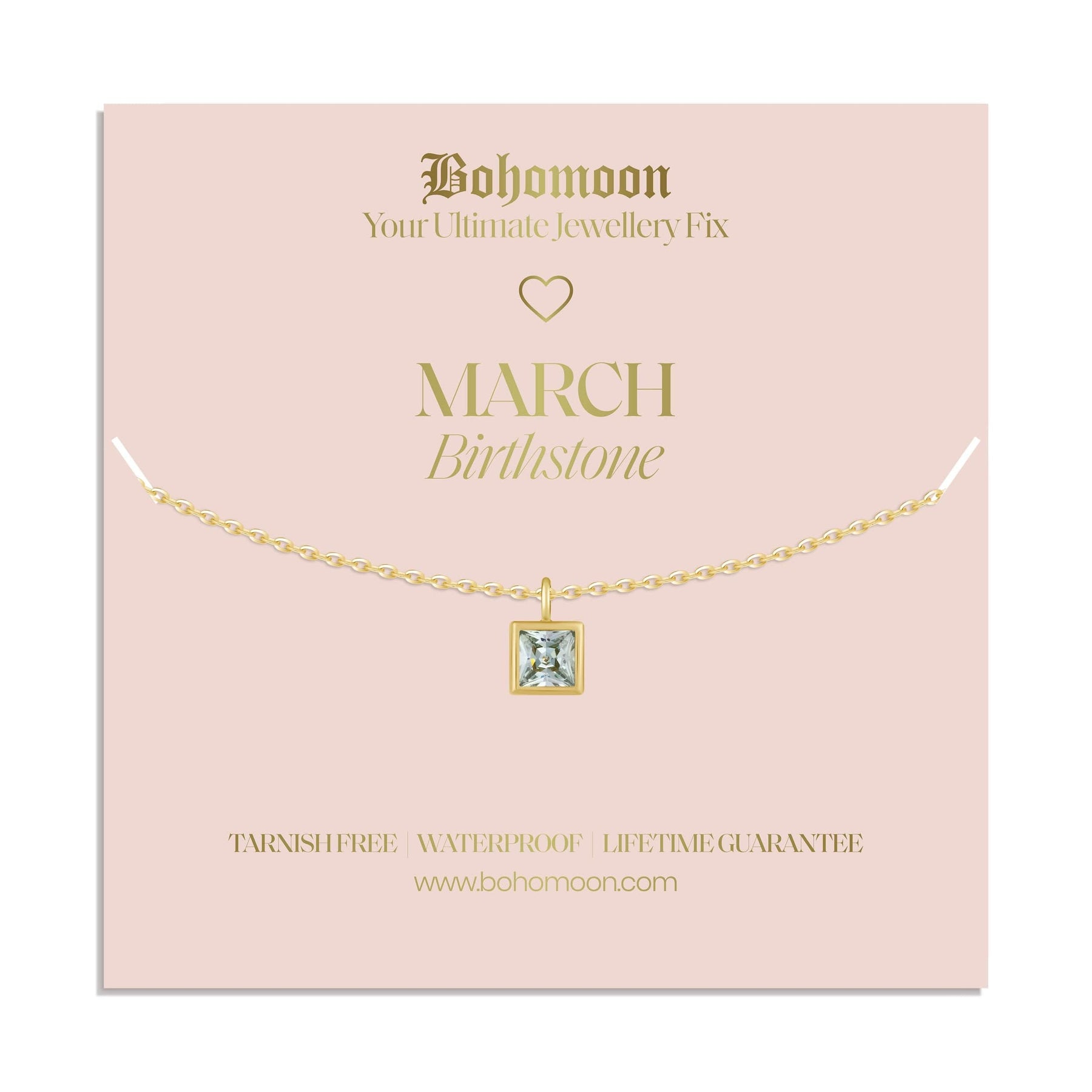 Urbanti Stainless Steel Birthstone Necklace