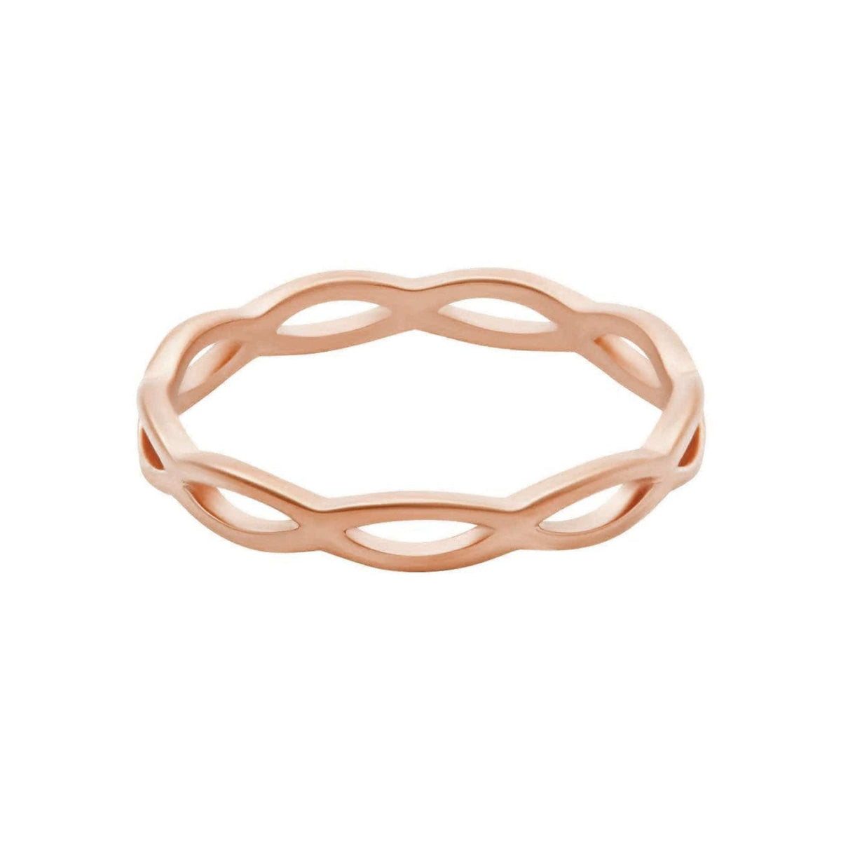 Urbanti Stainless Steel Blair Ring Rose Gold / US 3 / UK F / EUR 44 / (midi)