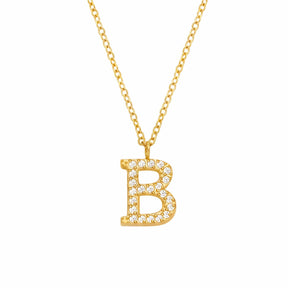 Urbanti Stainless Steel Bliss Initial Necklace Gold / A