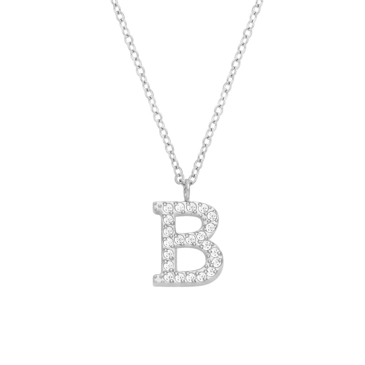 Urbanti Stainless Steel Bliss Initial Necklace Silver / A