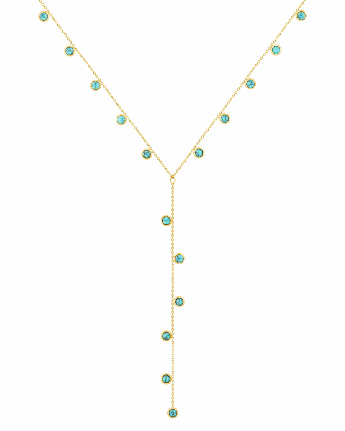 Urbanti Stainless Steel Bluebell Lariat Necklace