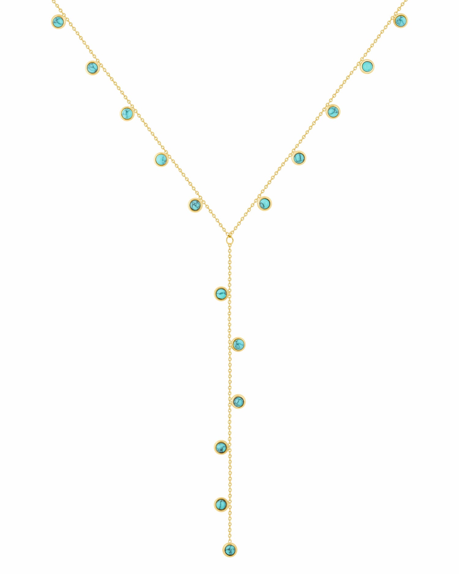 Urbanti Stainless Steel Bluebell Lariat Necklace