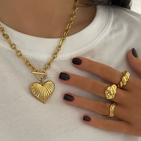 Urbanti Stainless Steel Blush TBar Necklace