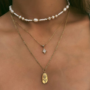 Urbanti Stainless Steel Bonnie Pearl Choker