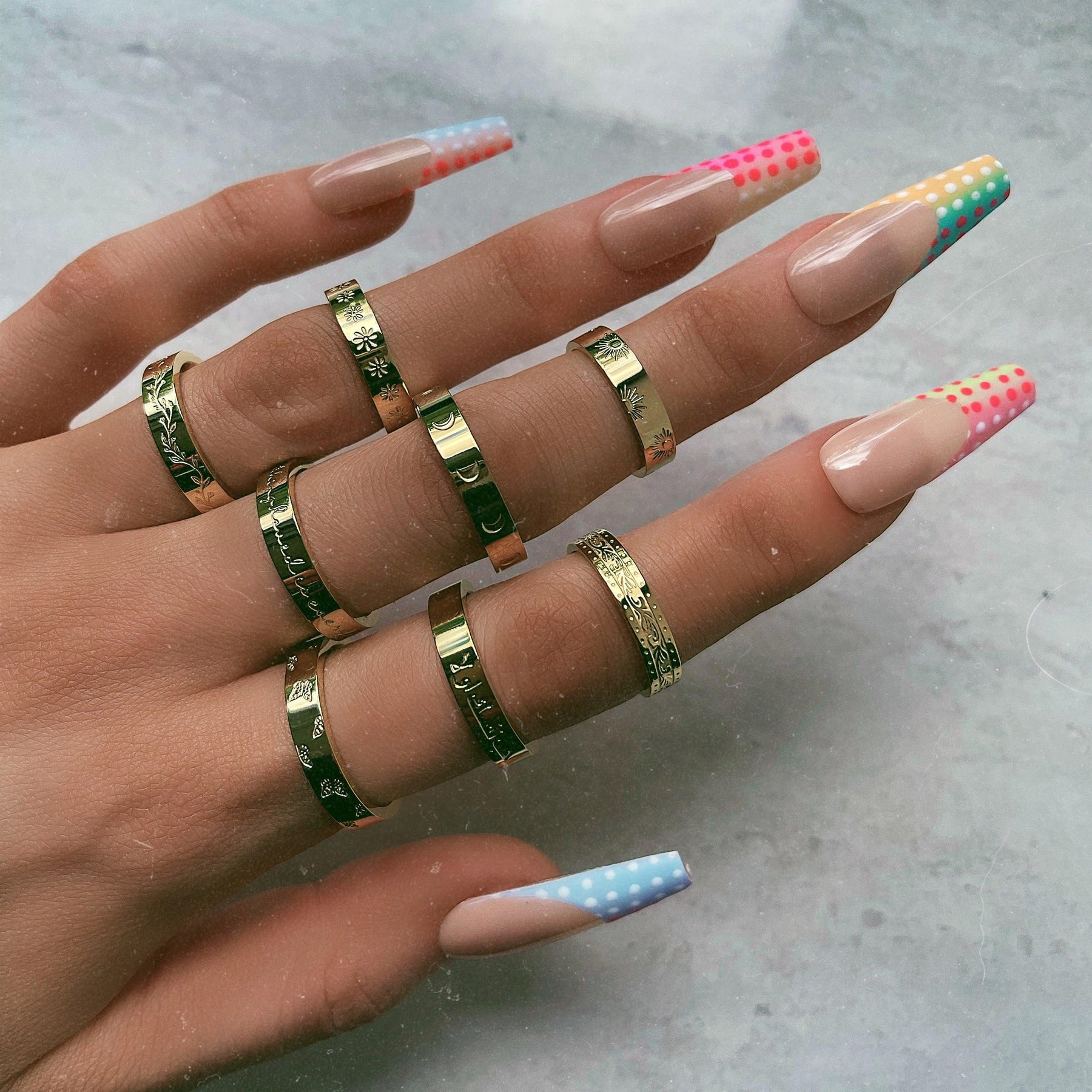 Urbanti Stainless Steel Botanical Ring