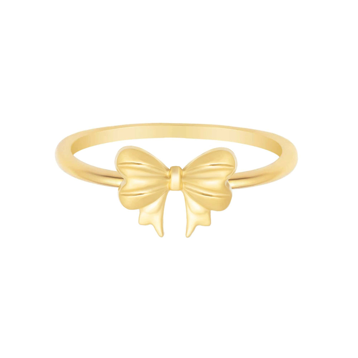 Urbanti Stainless Steel Bow Ring Gold / US 6 / UK L / EUR 51 (small)