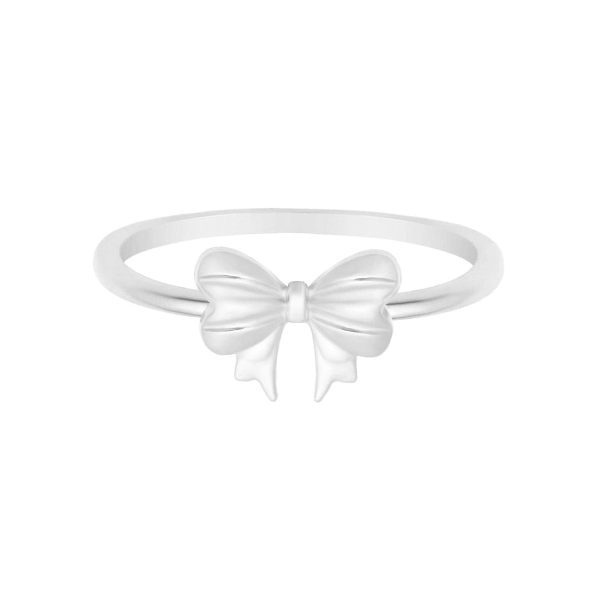 Urbanti Stainless Steel Bow Ring Silver / US 6 / UK L / EUR 51 (small)