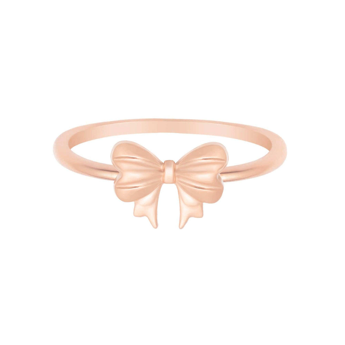 Urbanti Stainless Steel Bow Ring Rose Gold / US 6 / UK L / EUR 51 (small)