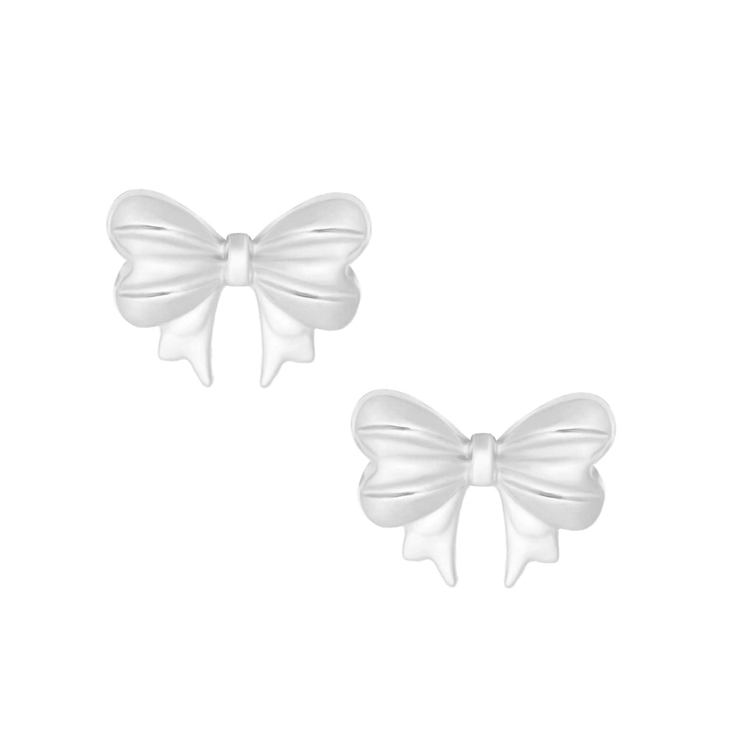 Urbanti Stainless Steel Bow Stud Earrings