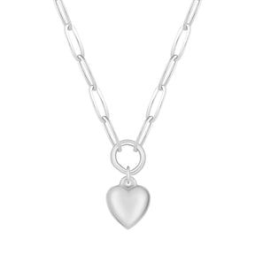 Urbanti Stainless Steel Bubblegum Heart Necklace